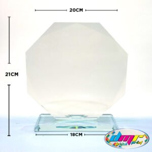 Trophée en Cristal Transparent – DMR02