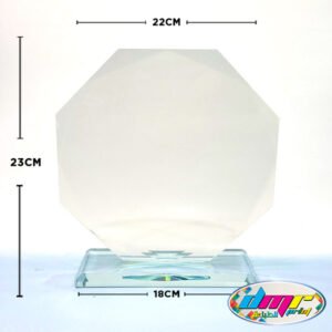 Trophée en Cristal Transparent – DMR03
