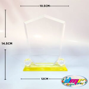 Trophée en Cristal Transparent - 6908