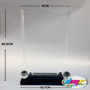 Trophée en Cristal Transparent grand - DMR008